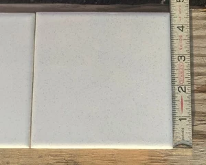 2 pcs Vintage 4 3/8" Ceramic Tile Florida Tile Speckled Glossy "Granite" #101 - Picture 1 of 3
