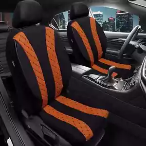Fundas de asiento de coche Prime adecuadas para Renault Trafic 3 desde 2014 (negro-naranja) | NUEVO - Imagen 1 de 10