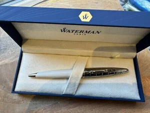 Waterman Carene Contemporary White/Gunmetal Ballpen - Picture 1 of 11