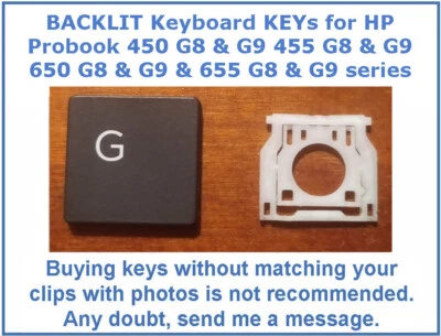 Teclado TECLA para HP ProBook 450 455 650 655 G8 y G9 Reino Unido Inglés RETROILUMINADO Foto 1 de 4