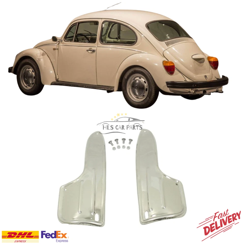 Juego guardabarros trasero plateado para Volkswagen Beetle modelos 1958-1967 entrega rápida Foto 1 de 4