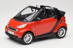 150036333 Smart Fortwo Cabrio Red Black Minichamps 1/18 - Picture 1 of 8
