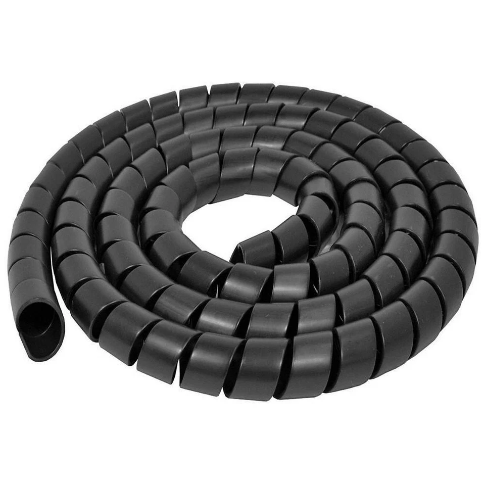 ELECTRIDUCT WL-SW-050-50-BK Spiral Wrap,50 ft. L,1/2in W,Color Black 800HL6 - Image 1 of 1