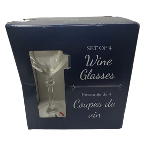F.lli Fumo Italienische Weingläser 4er Set Kristall Goldrand Neu Kartonschaden - Bild 1 von 3