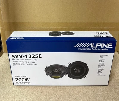ALPINE SXV-1325E SPEAKERS 5.25 INCH 13cm CAR/VAN 200W DOOR, SHELF COAXIAL - PAIR - Image 1 of 4