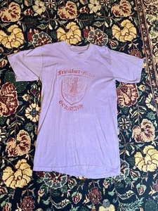1960S Frankfurt, Germany T-Shirt Purple With Red Print Size Medium￼￼ - Picture 1 of 5