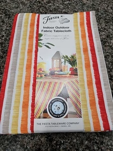Fiesta Tableware Company Oblong 60 X 102 Tablecloth Striped - Picture 1 of 6