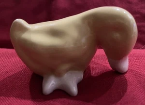 Vintage Haldeman Caliente Keramik gelbe Ente Figur Kalifornien #374 Cal - Bild 1 von 6