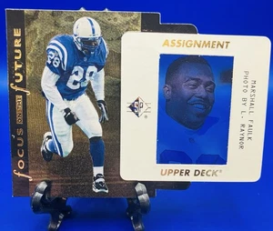 1996 SP Focus on the Future Marshall Faulk Die-Cut Hologram #F13 Colts HOF - Picture 1 of 2