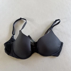 Victoria Secret Bra 34C Camiseta Negra Sujetador Camiseta Ligeramente Forrada Demi - Imagen 1 de 3