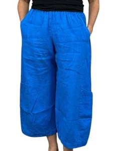 NWT MD Bryn Walker Oceana Casbah Pants in Cotton Seersucker - Picture 1 of 2
