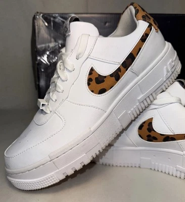 Nike Air Force 1 Low Pixel SE Leopard Print CV8481-100 Women’s Size 10 - Image 1 of 4