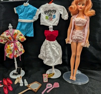 Muñeca brumosa ideal glamour 1965 vintage familia Tammy "Miss Clairol" con ropa ++ Foto 1 de 4