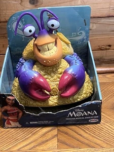 Disney Moana Tamatoa Crab Musical Jewelry Box Plays "Shiny" TESTED No Ring - Picture 1 of 5