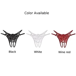 Women Sexy Lace Low Waist Briefs Thongs V-String Panties T Back Underwear New - Picture 1 of 13