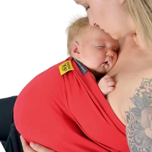 Hoppediz Baby Bonding-Top | Sectio-Top | Kanguruh-Hilfe | Bio-Qualität, M, rot M - Bild 1 von 7