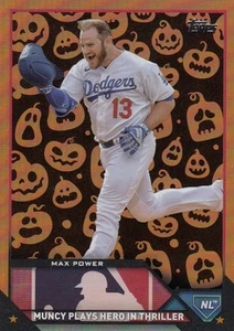 2023 Topps Update MAX MUNCY Halloween Jack O'Lantern #US179 Dodgers - Picture 1 of 1