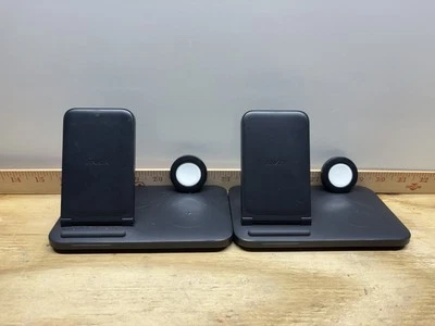 Lote de 2 soportes de carga inalámbricos Seneo 3 en 1 para iPhone, Apple Watch y AirPods Foto 1 de 4