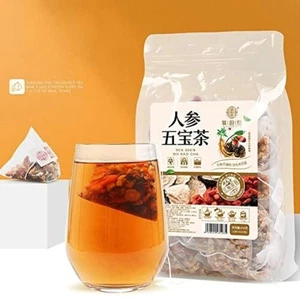 Té para hombres Ginseng Five Treasure Wubao Red Date 8,81 oz (paquete de 5 g x 50 g - Imagen 1 de 8