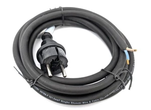 230 V-Anschlussleitung H07RN-F 2 x 1,5 mm² mit Konturenstecker 3m Anschlusskabel - Bild 1 von 1
