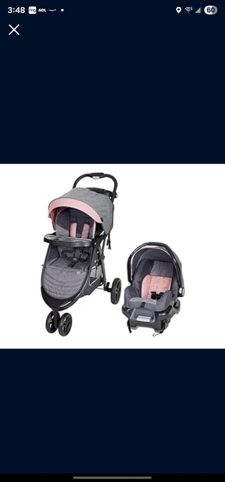 Baby Trend TS42C01A Skyline 35 Travel System Starlight Pink - Image 1 of 1