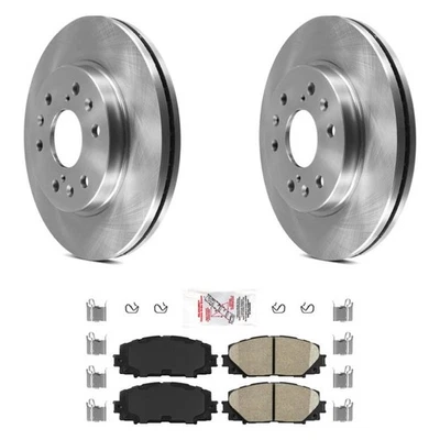 For Toyota Prius C 12-19 AmeriPRO Plain Front Brake Kit w Ceramic Pads Foto 1 de 2