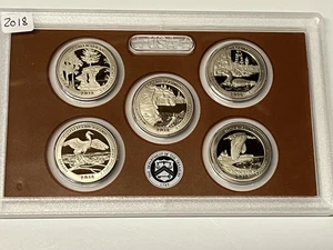 2018-S Clad Proof America The Beautiful Quarter Set NO BOX NO COA NO RESERVE! - Picture 1 of 2