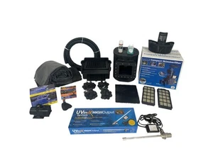 HALF OFF PONDS Savio 3,000 GPH Pump Pond Kit 15' x 15' EPDM Liner, UV Clarifier - Picture 1 of 7