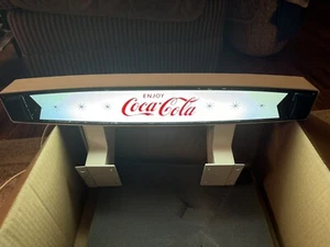 Letrero iluminado superior de máquina fuente de refrescos Enjoy Coca-Cola de colección - Imagen 1 de 12