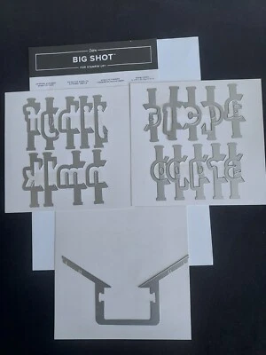 Stampin Up! ALFABETO CAPAS EDGELITS (34) TROQUELES-Nuevo/Retirado Foto 1 de 4