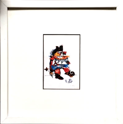 OTMAR ALT  Zippo  HAND-SIGNIERT Multiple, mit Rahmen - Bild 1 von 3