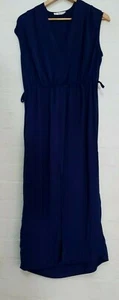 MIKA & GALA Designer Label Womens Blue Casual Sleeveless Long Dress, Size 12 - Picture 1 of 11