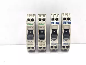 GB2CB12 SCHNEIDER & TELEMECANIQUE CIRCUIT BREAKER LOT OF 4 - Picture 1 of 7