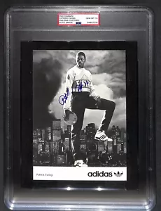 Patrick Ewing "Adidas Original Promo" Signed Autographed Photo PSA Grade Mint 10 - Picture 1 of 3