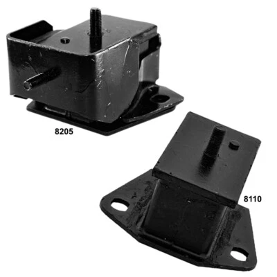 Front Left & Front Right Engine Motor Mounts for Dodge Ram 50 1990 V6-3.0L Auto - Image 1 of 3