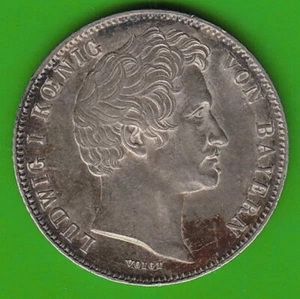 Bavaria 1/2 Gulden 1847 in vz pretty rare year nswleipzig - Picture 1 of 2