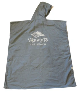 360 Strand Poncho Kapuze Strandtuch Wickeltuch Morgenmantel Surfer Blau Herren Damen - Bild 1 von 13