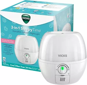 Vicks 3 in 1 SleepyTime Humidifier Diffuser and Night Light for Kids Rooms - Picture 1 of 5