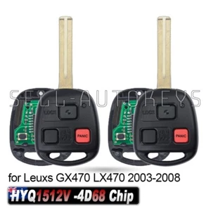 2 HYQ1512V -4D68 Chip for Leuxs GX470 LX470 GX LX 470 2003-2008 Smart Remote Key - Picture 1 of 6