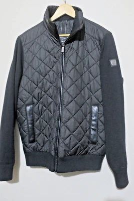 Bugatti Men's Quilted + Knit Contrast Flight Jacket Size M - Image 1 of 4