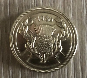 1986 Scotland Commonwealth Games Scarce £2 Two Pound Coin - Picture 1 of 4