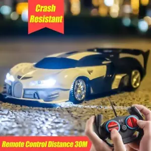 Rc Car 2.4g 4ch Remote Control 1:18 with LED Light Sports Cars High Speed Radio - Picture 1 of 40