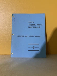 HP 03302-90002 Model 3302A Trigger/Phase Lock Plug-In Operating & Service Manual - Picture 1 of 2