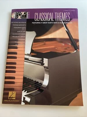 Partituras temáticas clássicas piano dueto livro play-along e áudio NOVO aby - Imagem 1 de 3