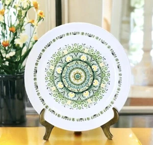 Noritake Progression PALOS VERDE 9020 Green Yellow Floral Salad Plate(s) MINT - Picture 1 of 9