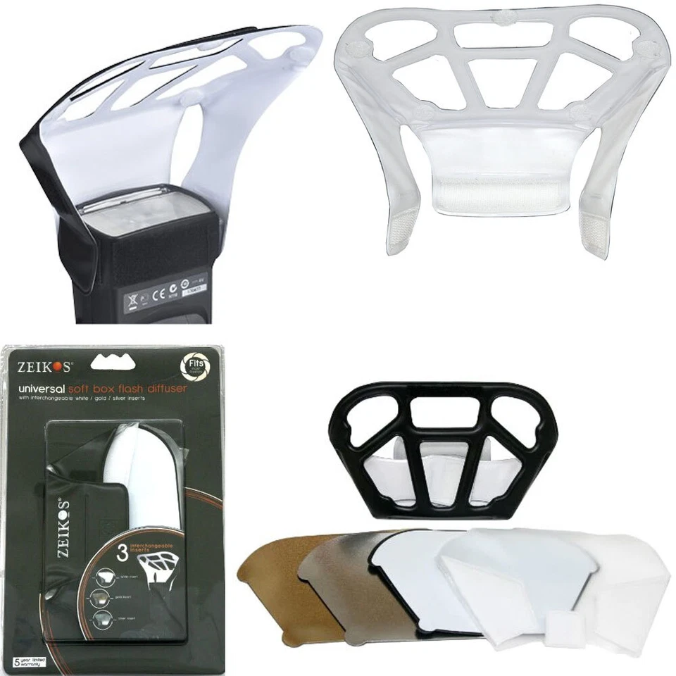 Universal Soft Box Diffuser with Inserts 600EX-RT SB910 YN560 Godox HVL-F60RM2 + - Image 1 of 1