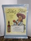 Beer Poster Blatz Beer Vintage 16X11 Poster Board