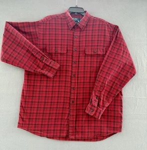 Vintage Polo Ralph Lauren Whitfield Mens XL Long Sleeve Red Plaid Flannel Shirt - Picture 1 of 7