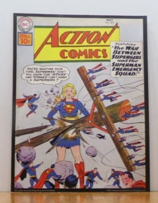 PÓSTER CALENDARIO ESTILO VINTAGE DC COMICS 9 X 12 ACTION COMICS 276 SUPERGIRL & MAN Foto 1 de 2