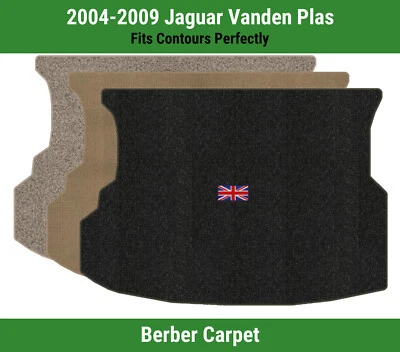 Lloyd Berber Trunk Carpet Mat for '04-09 Jaguar Vanden Plas w/British Flag Logo - Image 1 of 4